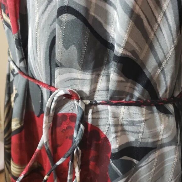 TOMMY BAHAMA Romantic Mermaid Ethereal Sheer Hibiscus Romance Midi Dress~$225 - Picture 8 of 13